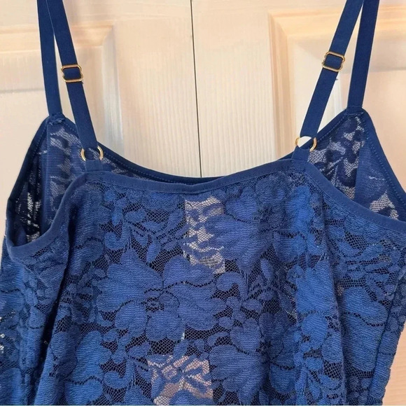 NWT We are Hot As Hell C it Thru Lace with Sheer long sleeve Bodysuit size XS - Picture 9 of 15